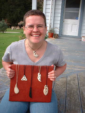  Jo with carvings